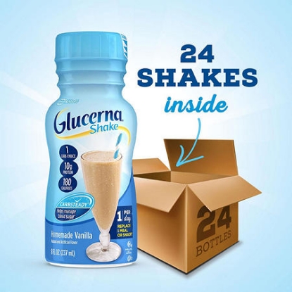 Picture of Glucerna Diabetes Nutritional Shake To Help Manage Blood Sugar Homemade Vanilla 8 oz 24 ct