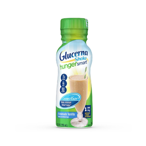Picture of Glucerna Hunger Smart Diabetes Nutritional Shake To Help Manage Blood Sugar Homemade Vanilla 10 fl oz 12 ct