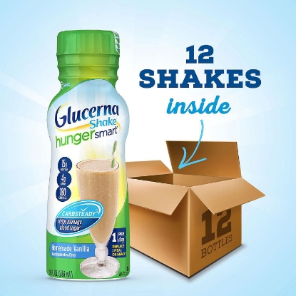 Picture of Glucerna Hunger Smart Diabetes Nutritional Shake To Help Manage Blood Sugar Homemade Vanilla 10 fl oz 12 ct