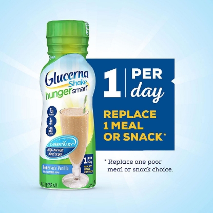 Picture of Glucerna Hunger Smart Diabetes Nutritional Shake To Help Manage Blood Sugar Homemade Vanilla 10 fl oz 12 ct