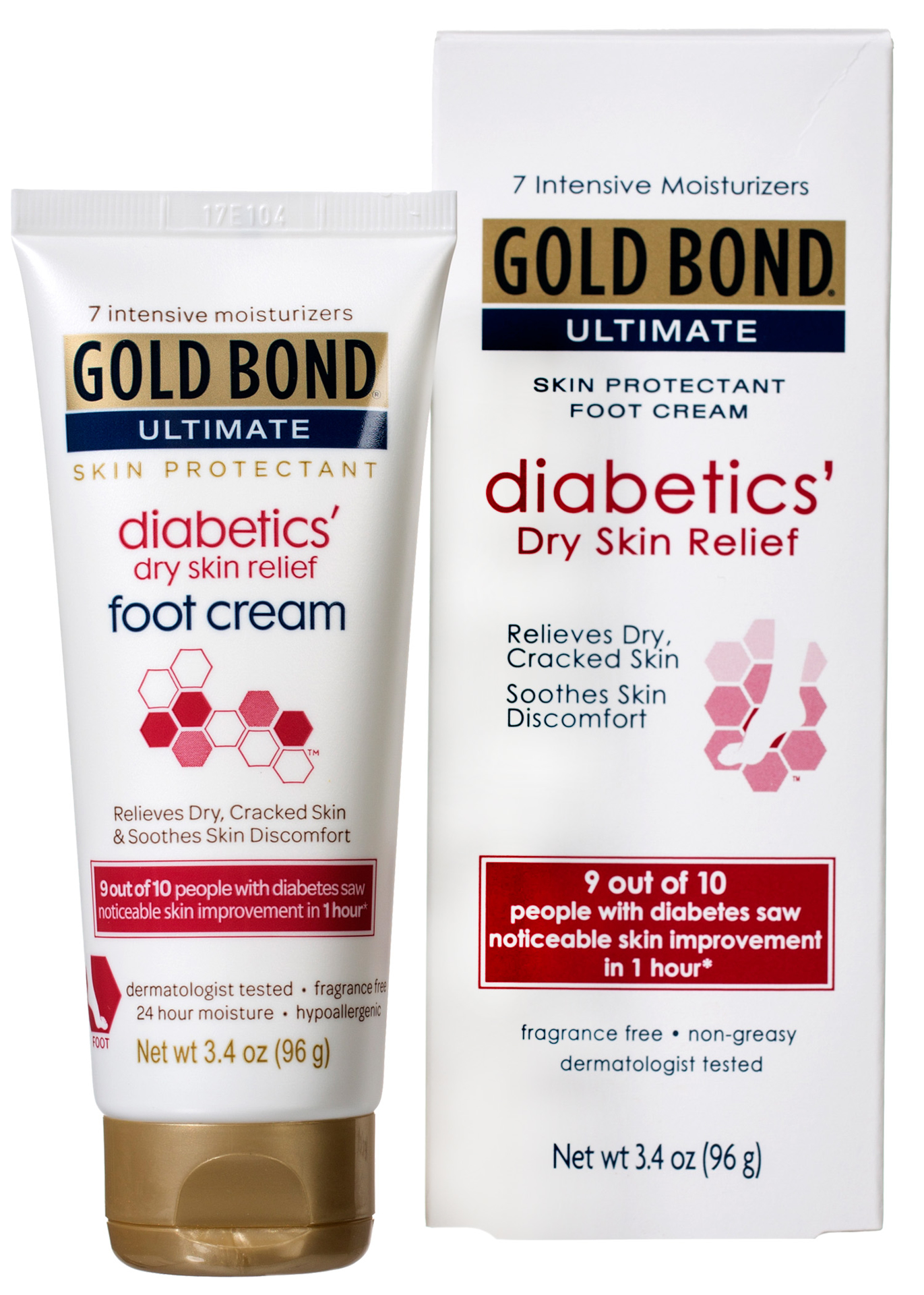 Usa Gold Bond Ultimate Diabetics Dry Skin Relief Foot Cream 34 Oz