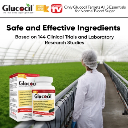 Picture of Glucocil 30 Day Supply Blood Sugar for Diabetes heart