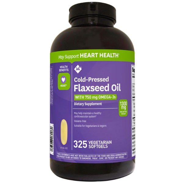 Picture of Member's Mark 1300 mg Flaxseed Oil Veggie Softgels 325 ct