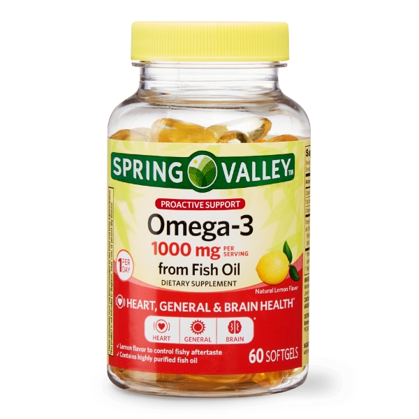 Picture of Spring Valley Omega-3 from Fish Oil Proactive Support 1000 mg 60 Count