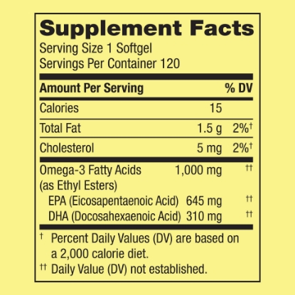 Picture of Spring Valley Omega-3 from Fish Oil Proactive Support 1000 mg 60 Count