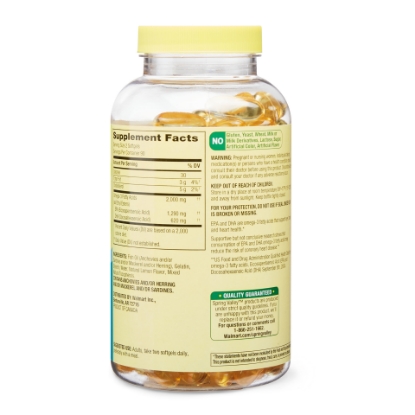 Picture of Spring Valley Omega-3 from Fish Oil Maximum Care Softgels 2000 mg 180 Count