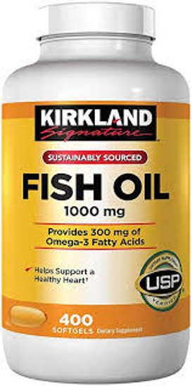 Picture of Kirkland Signature Fish Oil 1000 mg 400 Soft gels