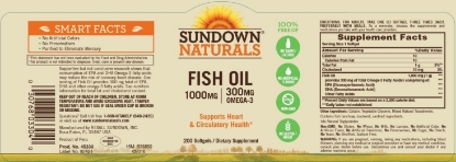 Picture of Sundown Naturals Fish Oil 1000 mg 200 Softgels