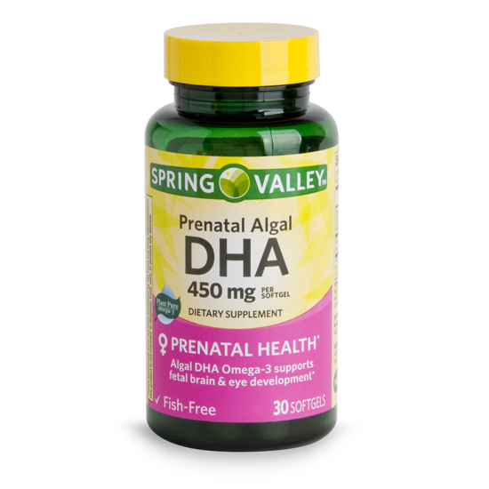 Picture of Spring Valley Prenatal Algal DHA Softgels 450 mg 30 Count