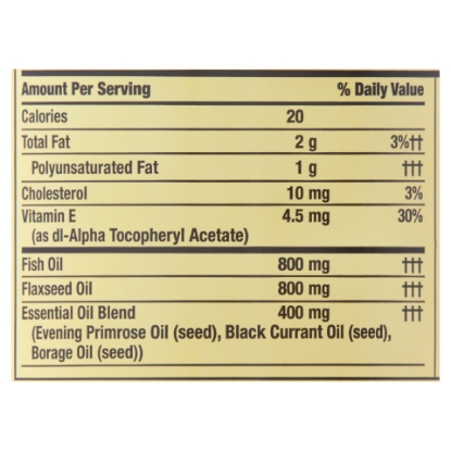 Picture of Spring Valley Fish Flax & Borage Oil Softgels 120 Count