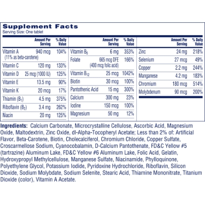 Picture of One A Day Women's 50+ Multivitamin Tablets Multivitamins for Women 65 Ct
