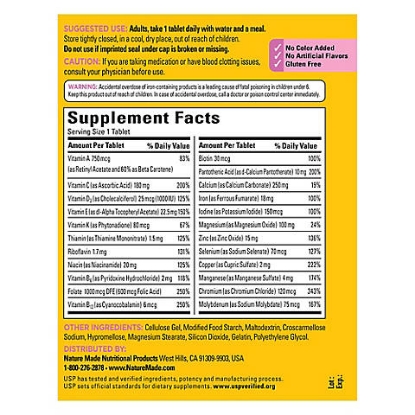 Picture of Nature Made Multivitamin For women for her Tablets 300 ct