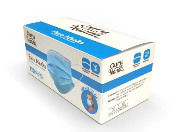 Picture of Guru Nanda 3 Ply Disposable Face Mask 50 count