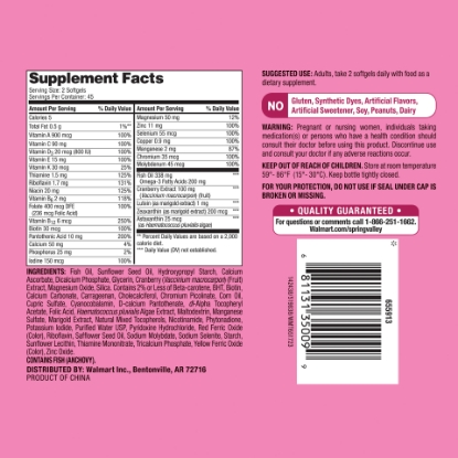 Picture of Spring Valley Organic Women's Multivitamin Vegetarian Gummies, 90 Count