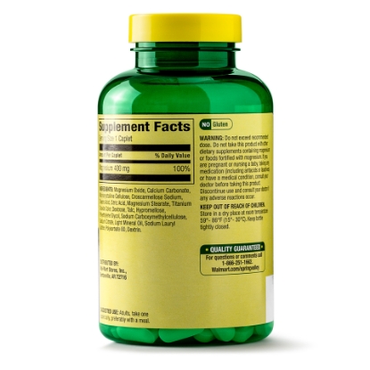 Picture of Spring Valley Magnesium Dietary Supplement Caplets 400 mg 250 Count