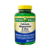 Picture of Spring Valley Calcium Magnesium & Zinc plus Vitamin D3 Coated Caplets 250 Count