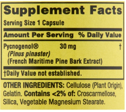 Picture of Spring Valley Pycnogenol Capsules 30 mg 30 count