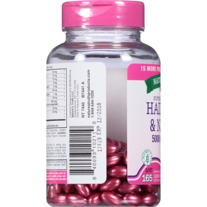 Nature's Truth® Superior Strength Hair Skin & Nails with 5000 mg Biotin Dietary Supplement Liquid Softgels 165 ct Bottle