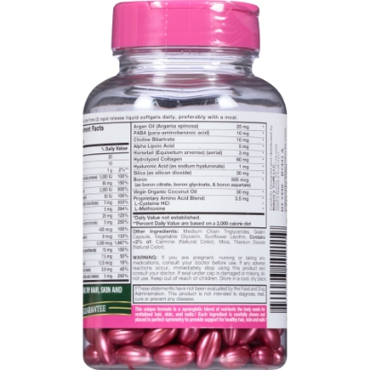 Nature's Truth® Superior Strength Hair Skin & Nails with 5000 mg Biotin Dietary Supplement Liquid Softgels 165 ct Bottle