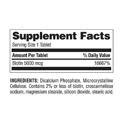 Berkley Jensen 5000 mg Biotin 240 ct