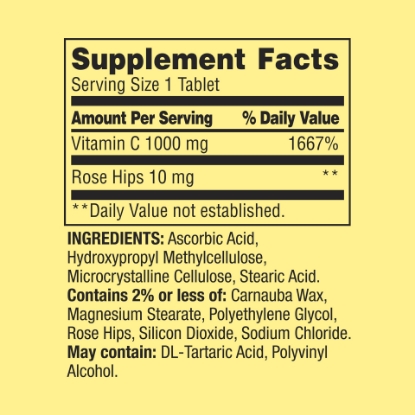 Spring Valley Vitamin C Timed Release Tablets 1000 mg 100 Ct