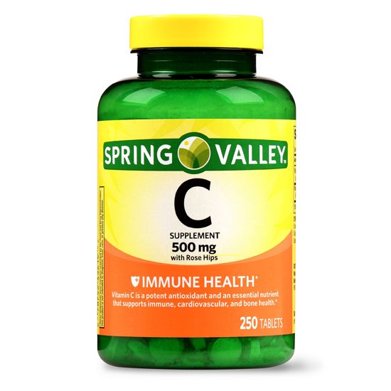 Spring Valley Vitamin C Tablets 500 mg 250 Ct