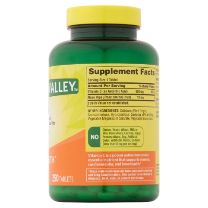 Spring Valley Vitamin C Tablets 500 mg 250 Ct