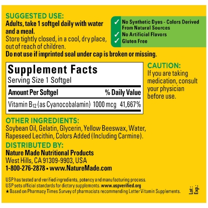 Nature Made B12 1000 mg 400 ct