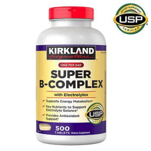 Kirkland Signature Super B-Complex with Electrolytes 500 Tablets