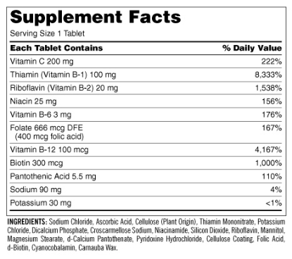 Kirkland Signature Super B-Complex with Electrolytes 500 Tablets