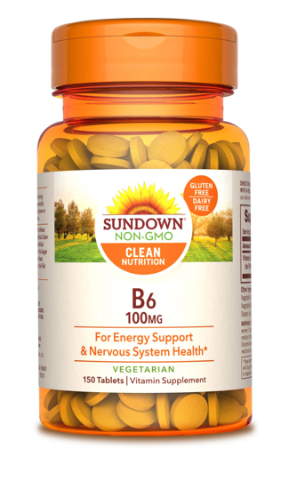 Sundown Naturals® Vitamin B-6 100 mg, 150 Tablets