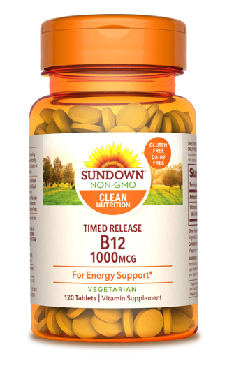Sundown NaturalsÂ® Vitamin B-12 1000 mcg 120 Time Release Tablets