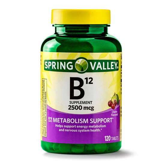 Spring Valley Vitamin B12 Tablets 2500 mg 120 Ct