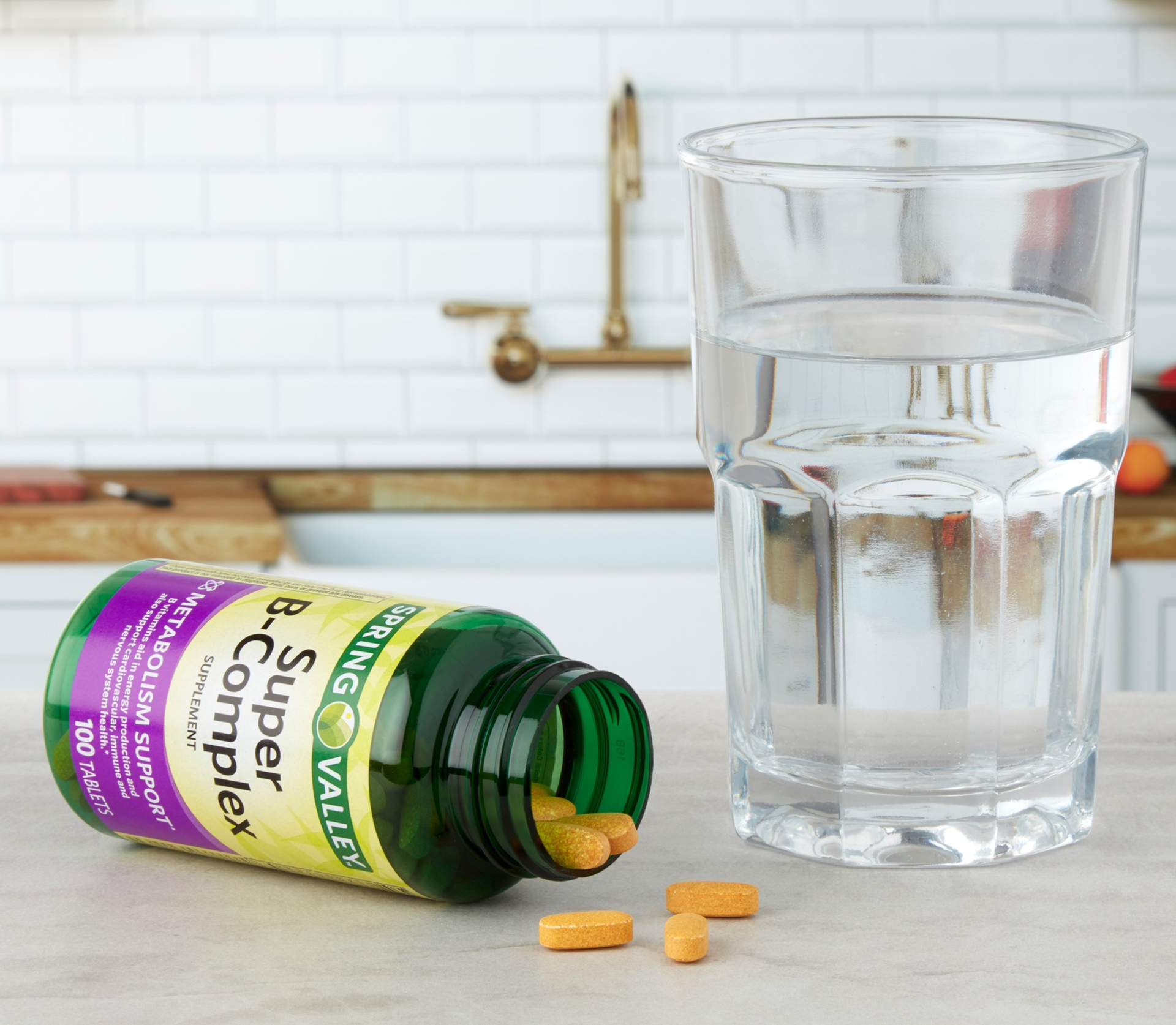 Spring Valley Vitamin B6 Tablets 100 mg 250 Count