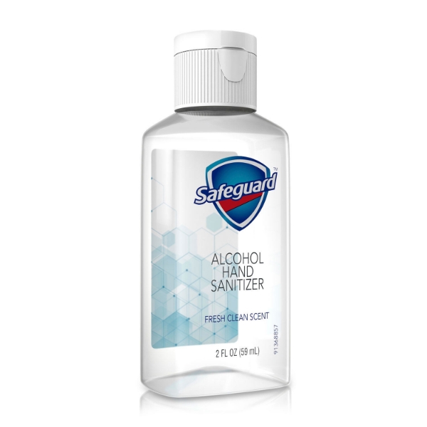 Safeguard Alcohol Hand Sanitizer Fresh Clean Scent 2 oz 48 ct