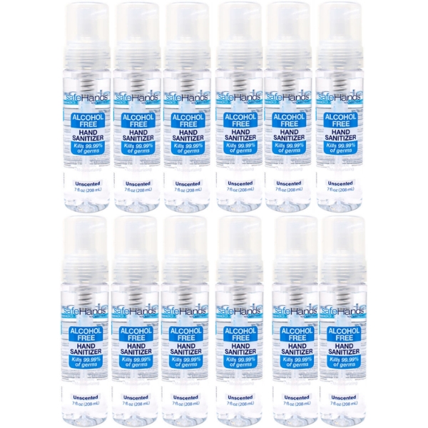 safeHands Alcohol Free Foaming Hand Sanitizer 7 oz 12 pk