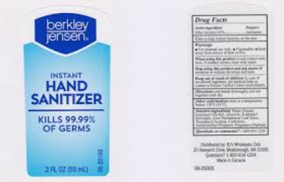 Berkley Jensen Instant Hand Sanitizer Pack