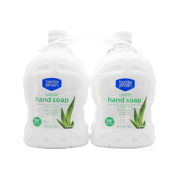 Berkley Jensen Liquid Hand Soap with Aloe Vera 2 ct 64 oz