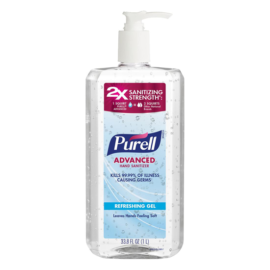 Purell Advanced Hand Sanitizer Refreshing Gel 33.8 oz