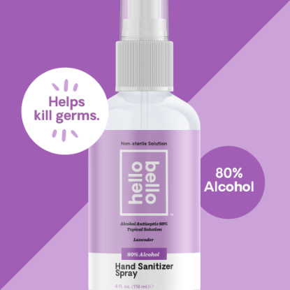  Hello Bello Hand Sanitizer Spray Lavender 4oz 4-count 