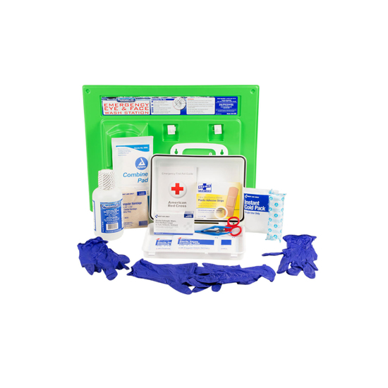 PhysiciansCare 25 Person Eyewash Station and First Aid Kit
