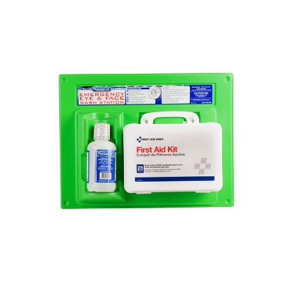 PhysiciansCare 25 Person Eyewash Station and First Aid Kit