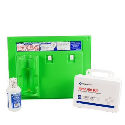 PhysiciansCare 25 Person Eyewash Station and First Aid Kit