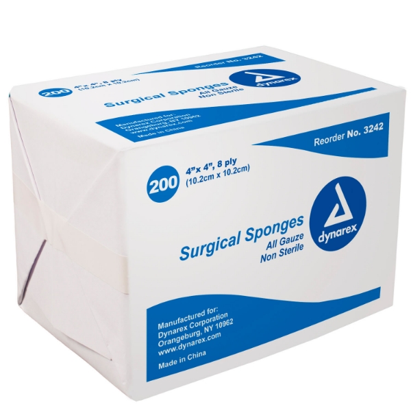 Dynarex Non-Sterile Gauze Sponges 4" x 4"