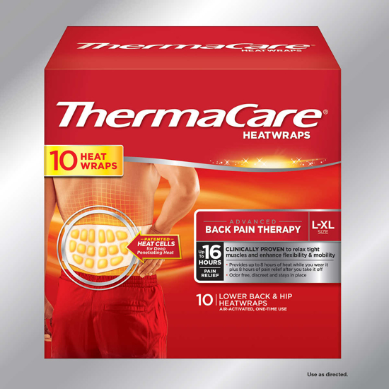 ThermaCare Lower Back and Hip Heatwraps 10 ct
