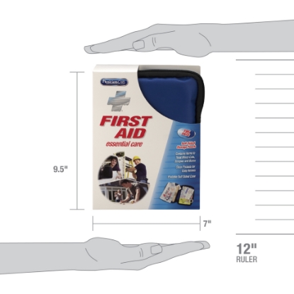 First Aid Only Essential Care First Aid Kit Fabric Case 195 Pc