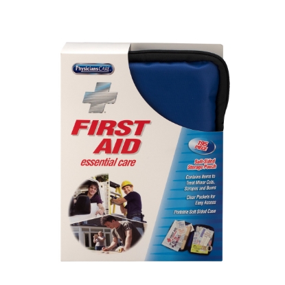 First Aid Only Essential Care First Aid Kit Fabric Case 195 Pc