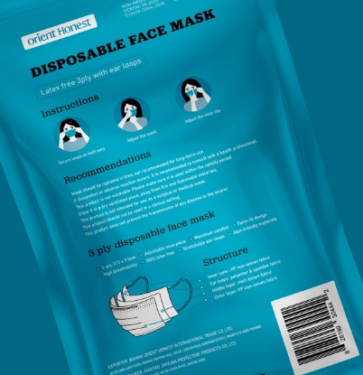 3 Ply Disposable  Face Masks 10 ct Pack