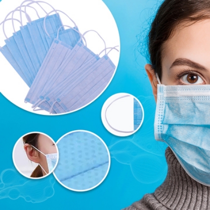Disposable 3 Ply Face Mask 50 Pack