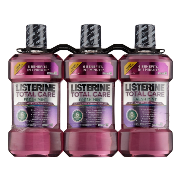 Listerine Total Care Mouthwash Fresh Mint 3 pk